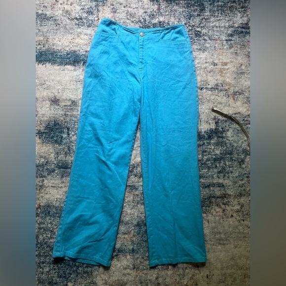Vintage Norm Thompson Blue High-Waisted Pants/Jeans - Picture 1 of 7